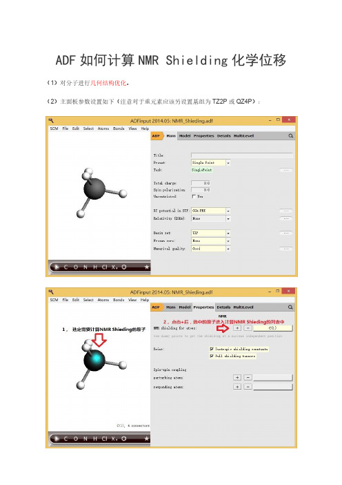 ADF教程：如何计算NMR Shielding化学位移