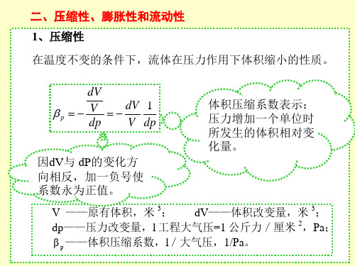 流体力学-压缩性