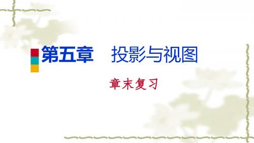 2018年秋北师大版九年级数学上册第五章 投影与视图复习课件(共49张PPT)