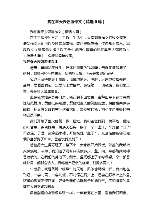 我在春天去郊游作文（精选6篇）