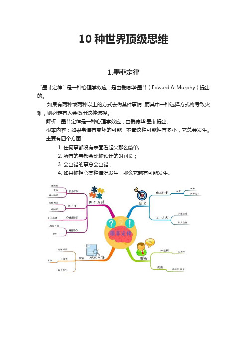 10种世界顶级思维