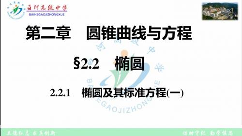 2.2.1 椭圆及其标准方程(一)