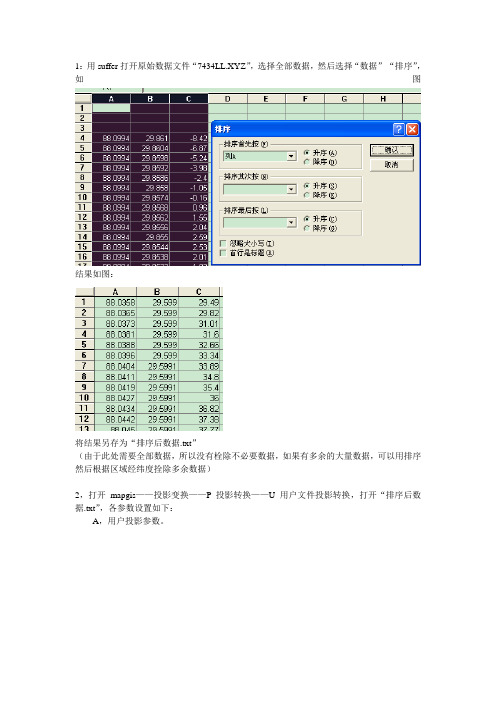 使用MAPGIS和surfer将原始数据画成等值线图