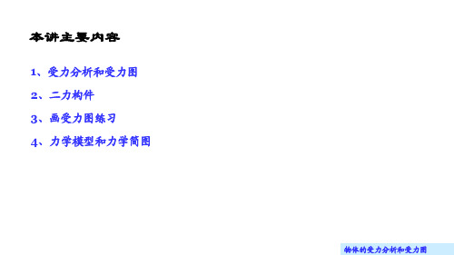 理论力学(大学)课件3.1 受力分析和受力图