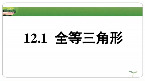 人教版八年级上册课件 第十二章 12.1 全等三角形(共19张PPT)