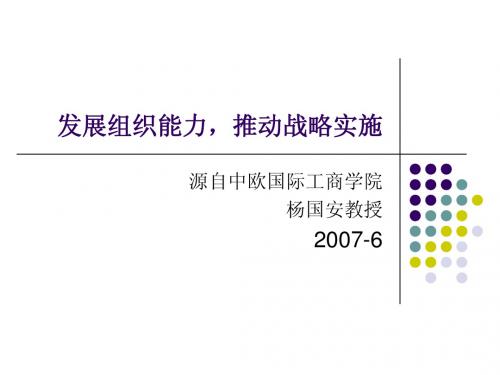 发展组织能力Orgnizational capability.ppt-Sharon Hu