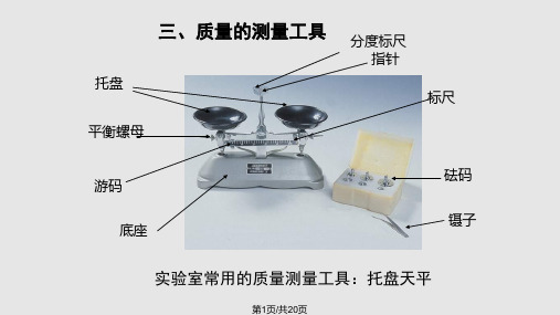 物理质量天平的使用方法PPT课件