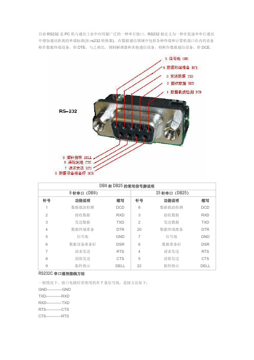 rs232接线注意事项