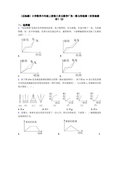 (压轴题)小学数学六年级上册第八单元数学广角—数与形检测(有答案解析)(2)