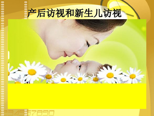 产后访视和新生儿访视