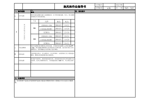 热风枪作业指导书