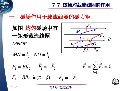 磁场对载流线圈的作用(3)