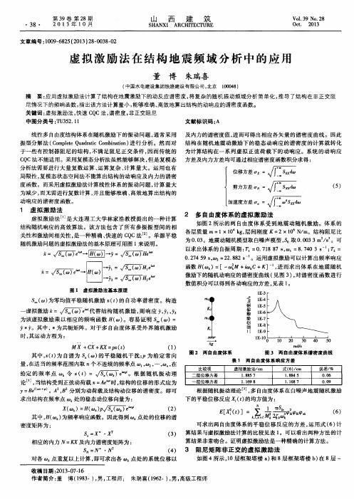 虚拟激励法在结构地震频域分析中的应用