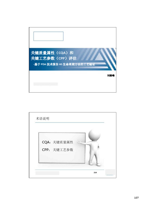 关键质量属性CQA和关键工艺参数CPP评估