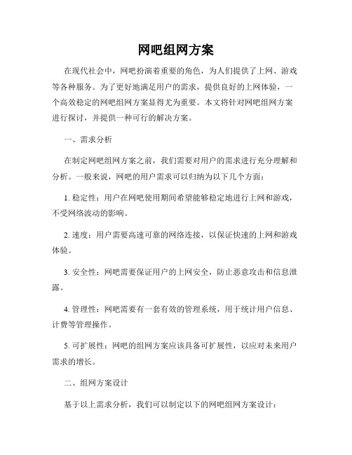 网吧组网方案