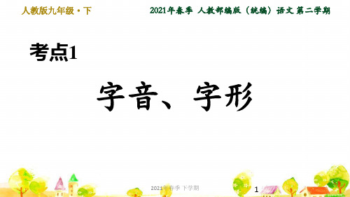 人教部编语文九年级下学期专项训练考点1 字音、字形ppt