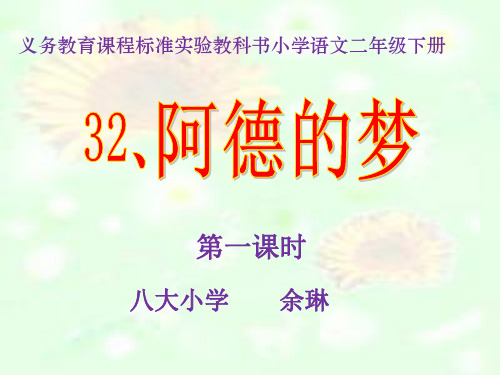 二年级语文下《阿德的梦》880PPT课件 一等奖名师公开课比赛优质课评比试讲