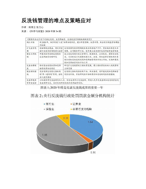 反洗钱管理的难点及策略应对