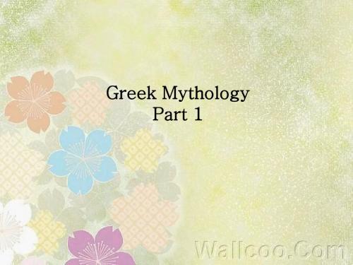 Greek_Mythology(part 1)