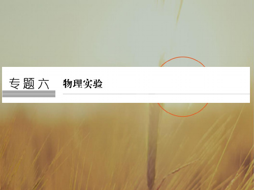 2018届高考物理二轮复习全国通用课件 训练 专题六 物理实验 第1讲 含答案