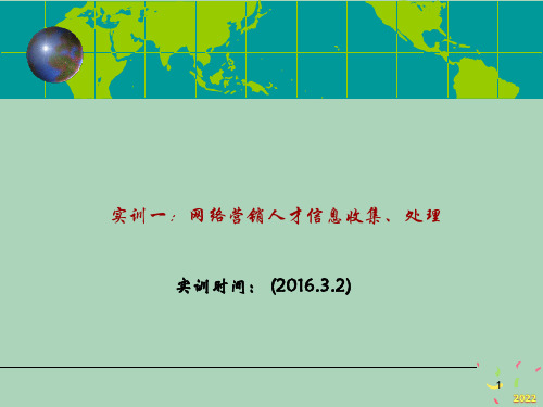 [精选]网络营销实训培训课件