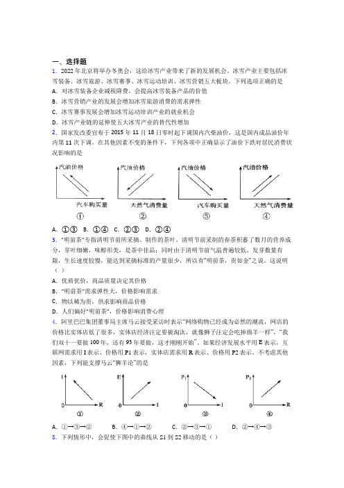 2021年最新时事政治—价格变动对互替商品需求影响的全集汇编及解析(1)