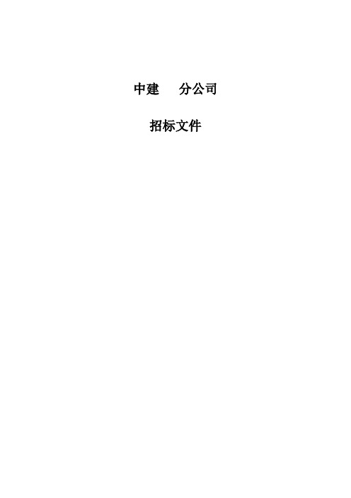 中建某区域公司钢材招标文件范本,含合同、框架协议