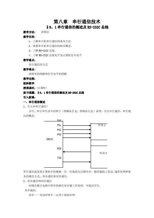 第八章串行通信技术