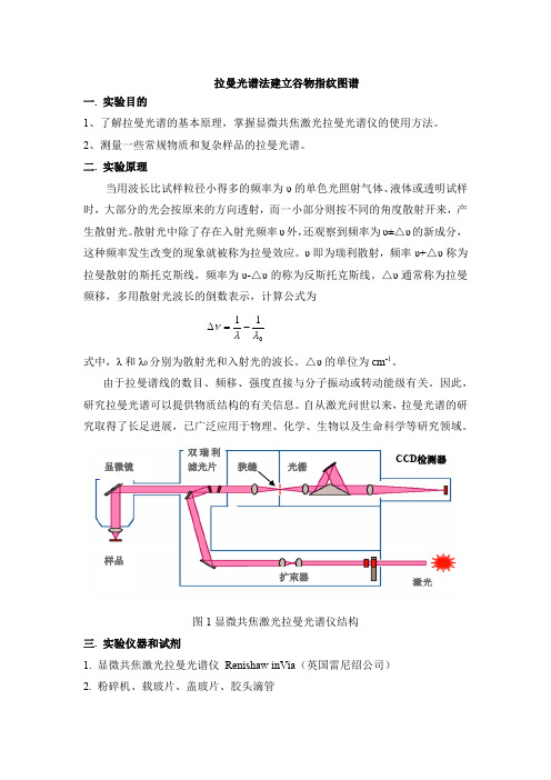 仪器分析实验------拉曼光谱法