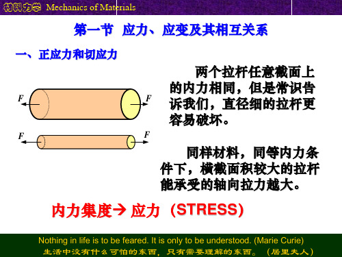 第三章杆件横截面上的应力应变分析1