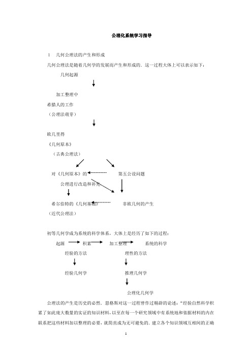 公理化系统学习指导