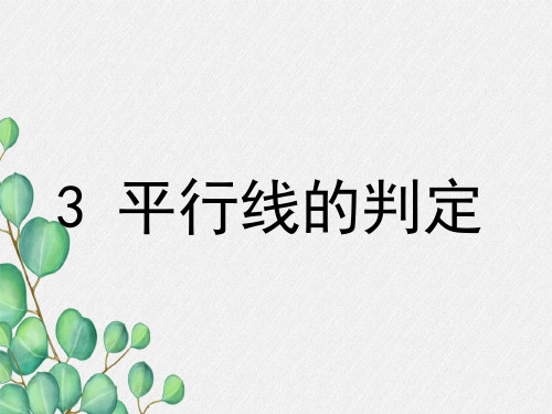 《平行线的判定》PPT课件 (公开课)2022年北师大版 (2)