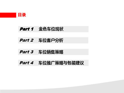 房地产车位营销方案(PPT56页)