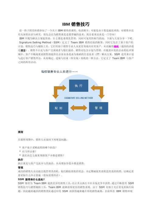 IBM销售技巧