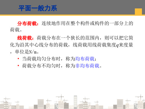 平面一般力系—平面一般力系向作用面内任一点简化(建筑力学)