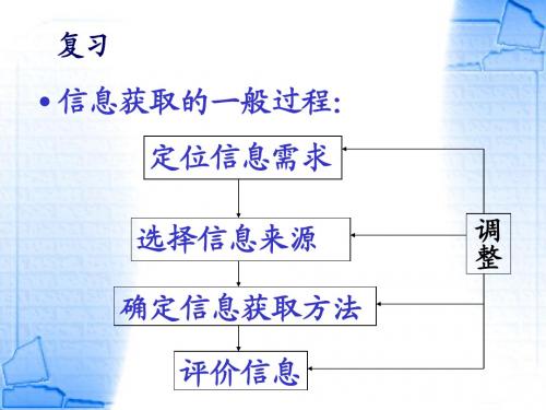 因特网信息的查找