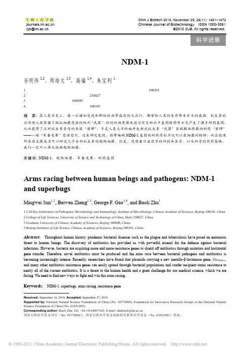 NDM-1超级细菌