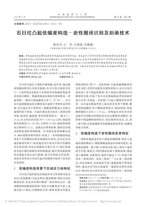 石臼坨凸起低幅度构造_岩性圈闭识别及刻画技术