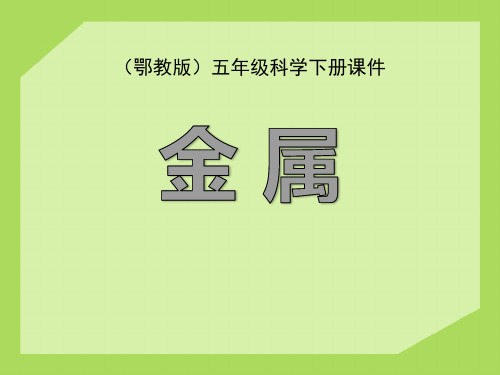 《金属》(最新)ppt