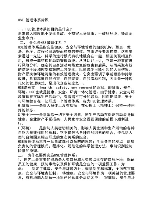 HSE管理体系