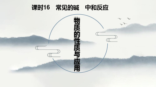 2023年广东省江门市第一中学景贤学校中考化学二轮复习常见的碱中和反应