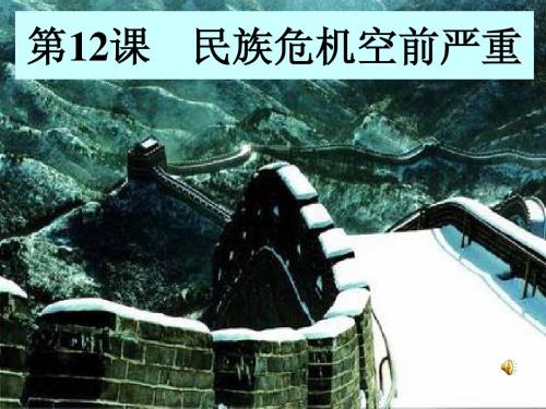民族危机空前严重