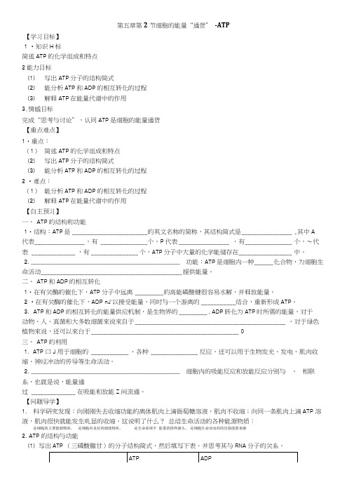 atp(第五章第二节)导学案.doc