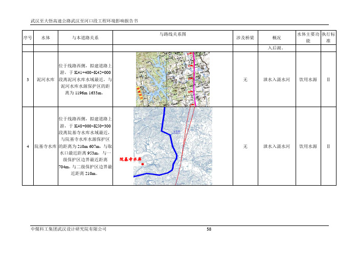 武汉至大悟高速公路武汉至河口段工程环境影响报告书