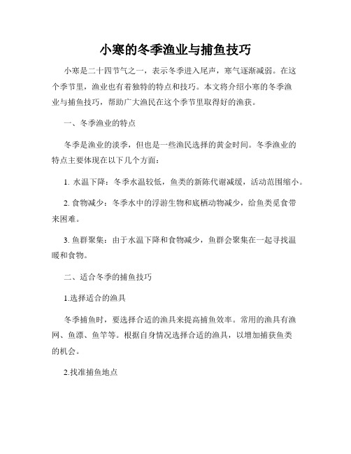 小寒的冬季渔业与捕鱼技巧