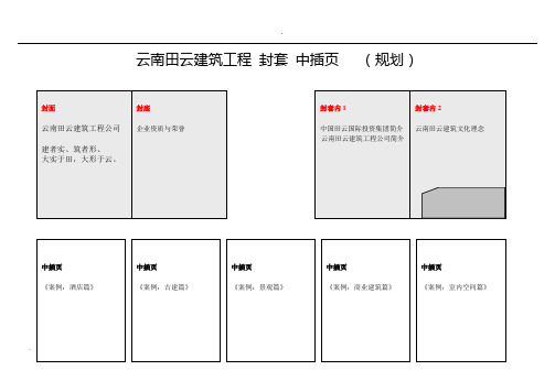 某建筑工程公司企业文化、画册文案