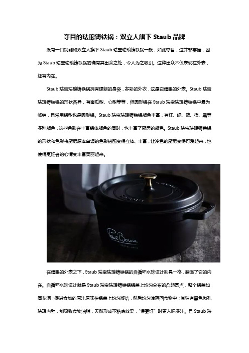 夺目的珐琅铸铁锅：双立人旗下Staub品牌