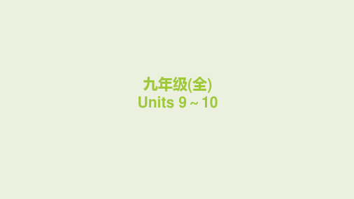 2024年中考人教版英语一轮复习 课件 九年级全一册 Units 9～10