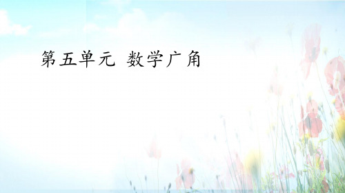 第五单元数学广角-2018-2019学年六年级下学期数学同步课件(人教版)(共19张PPT)