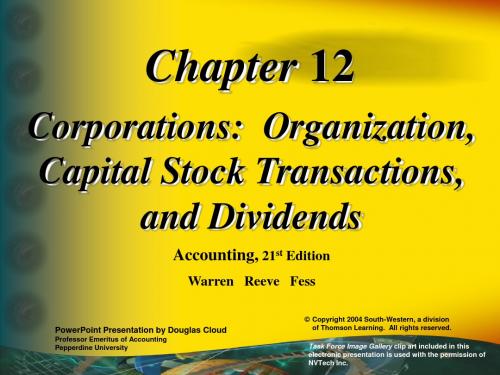 Chapter 12 Corporations